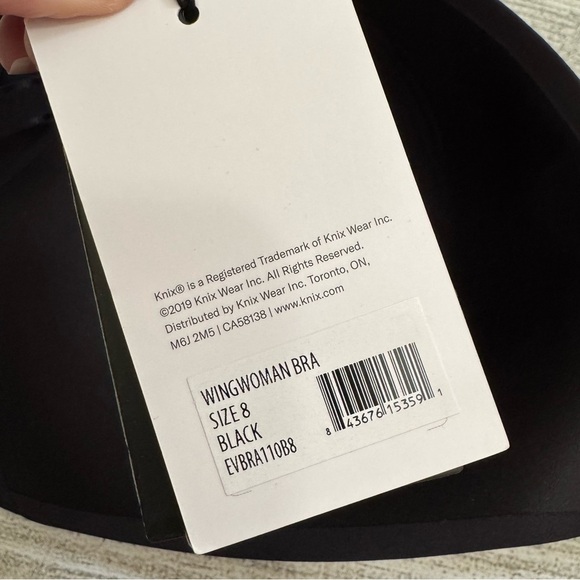 Knix NWT Wingwoman Black Bra - Picture 6 of 7
